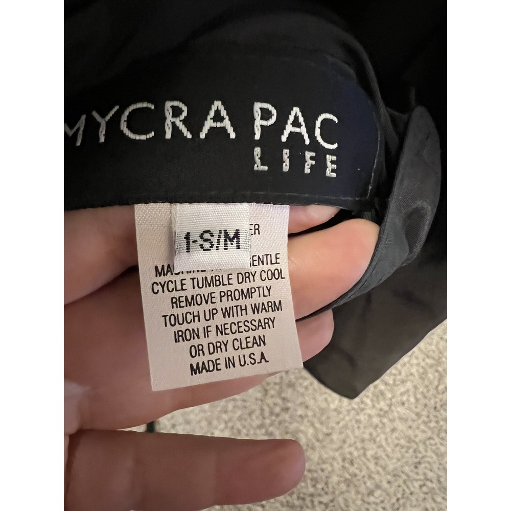Mycra‎ Pac Life Reversible Women's Raincoat Fuchsia Gray Hooded Jacket Sz 1 S/M - Picture 8 of 9